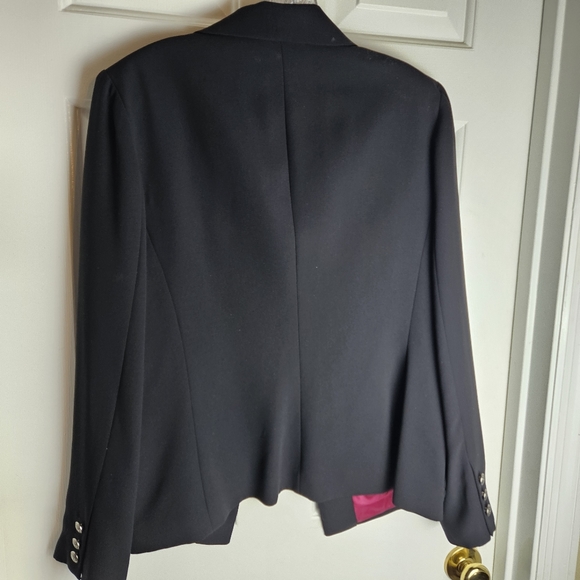 DRAMA Women Black Classic Jacket Size 14 - Picture 2 of 10